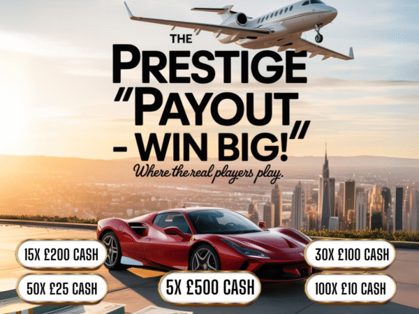 THE PRESTIGE PAYOUT- INSTANT WIN ONLY 6,250 TICKETS